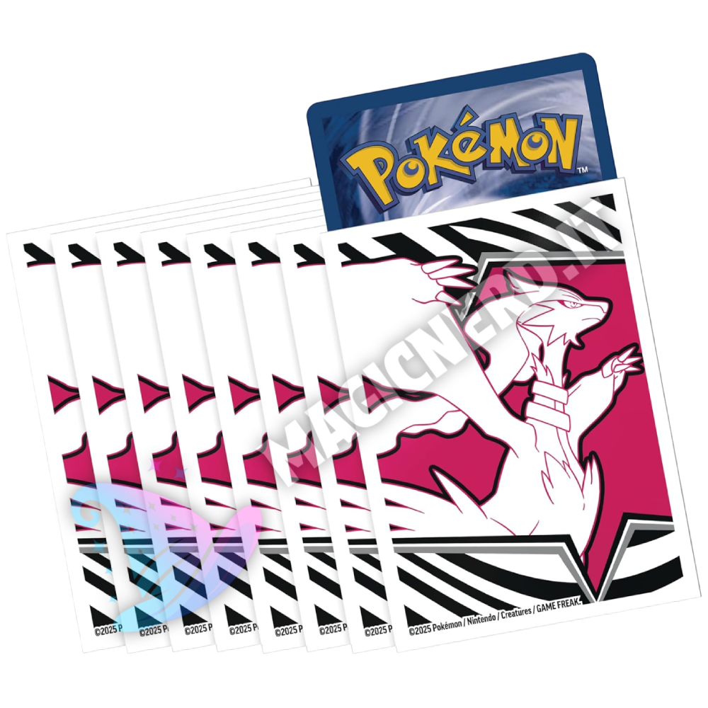 Pokemon – Proteggi carte Standard pacchetto da: 65 Bustine Fuoco Bianco