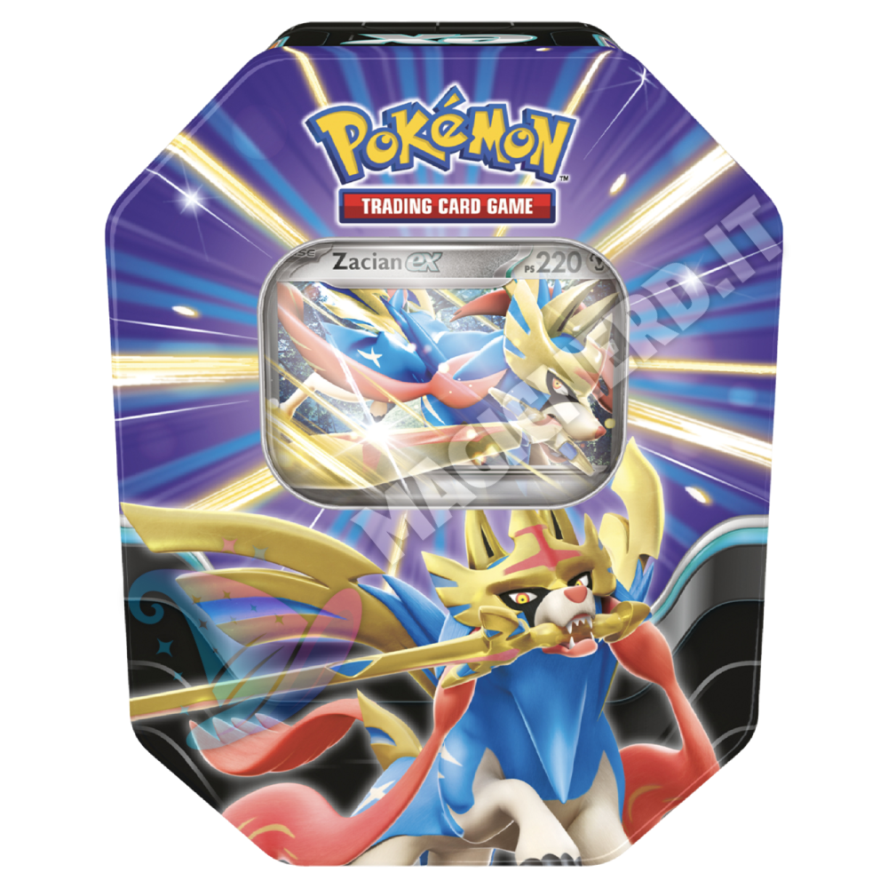 Tin da Collezione Leggende Sovrane Zacian-ex (ITA)