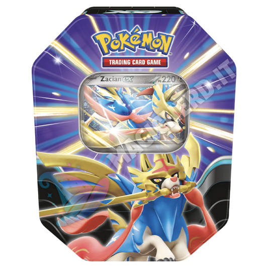 Tin da Collezione Leggende Sovrane Zacian-ex (ITA)