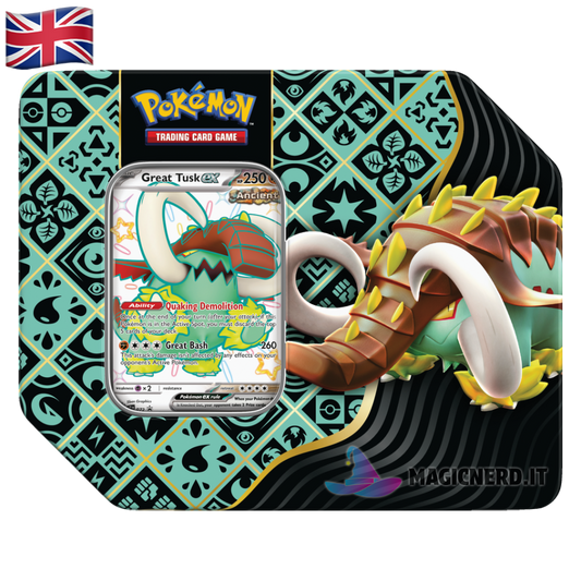 Paldean Fates: Great Tusk ex Tin (US Version)